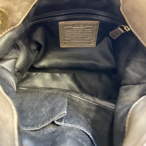 Coach Ashley Bronze Metallic Leather Hippie Shoulder Crossbody BUNDLE - Picture 7 of 12